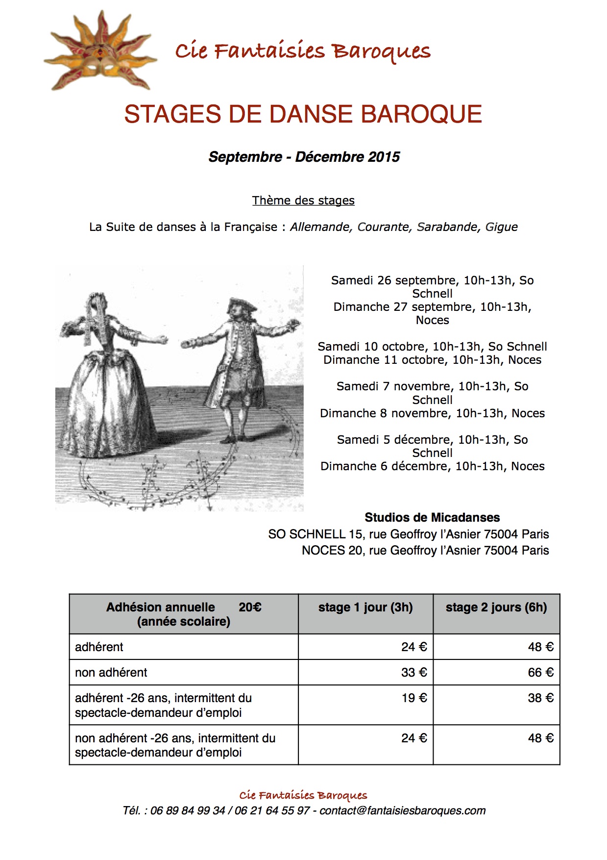 Save the date ! Next in the heart of Paris with the Cie